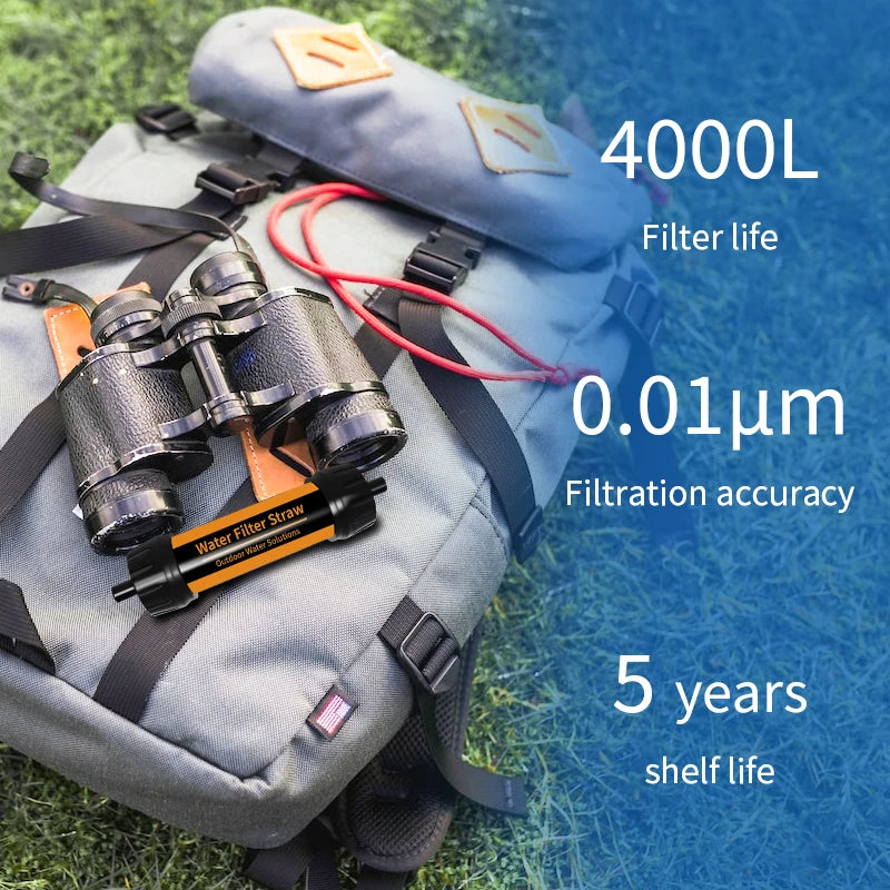 Filterwell Mini Hiking Water Filter Purifier Survival and Camping Accessories Outdoor Camp Travel Camper Gadgets Tourist Goods