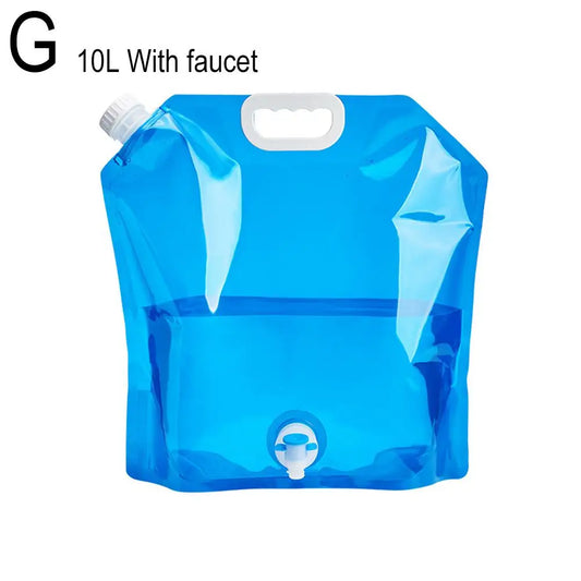5/10L Portable Camping Water Bag Foldable Drinking Water Bucket Large Capacity Water Container For Outdoor Travel Lightweight