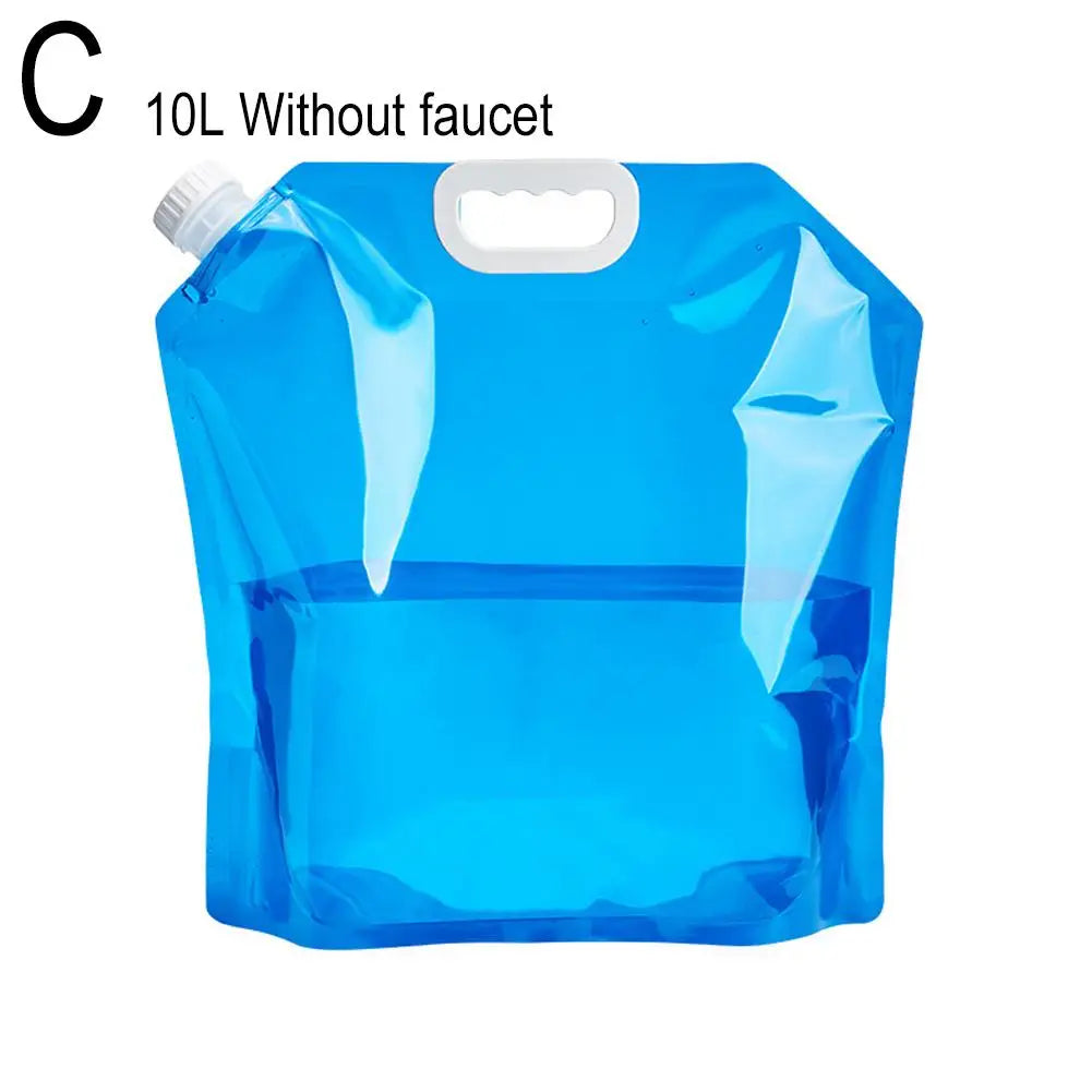 5/10L Portable Camping Water Bag Foldable Drinking Water Bucket Large Capacity Water Container For Outdoor Travel Lightweight