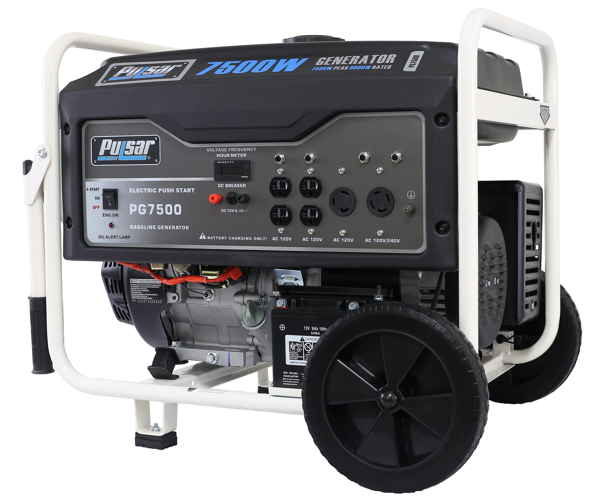 Pulsar 7500W Gas Powered Generator-1