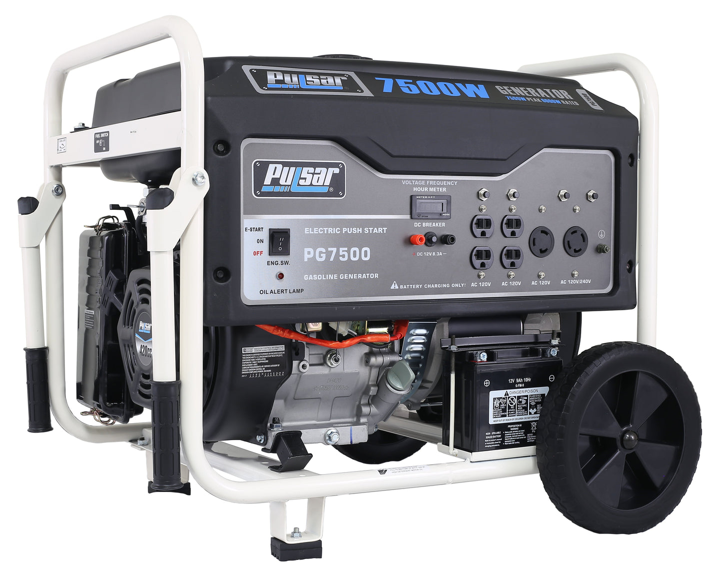 Pulsar 7500W Gas Powered Generator-2