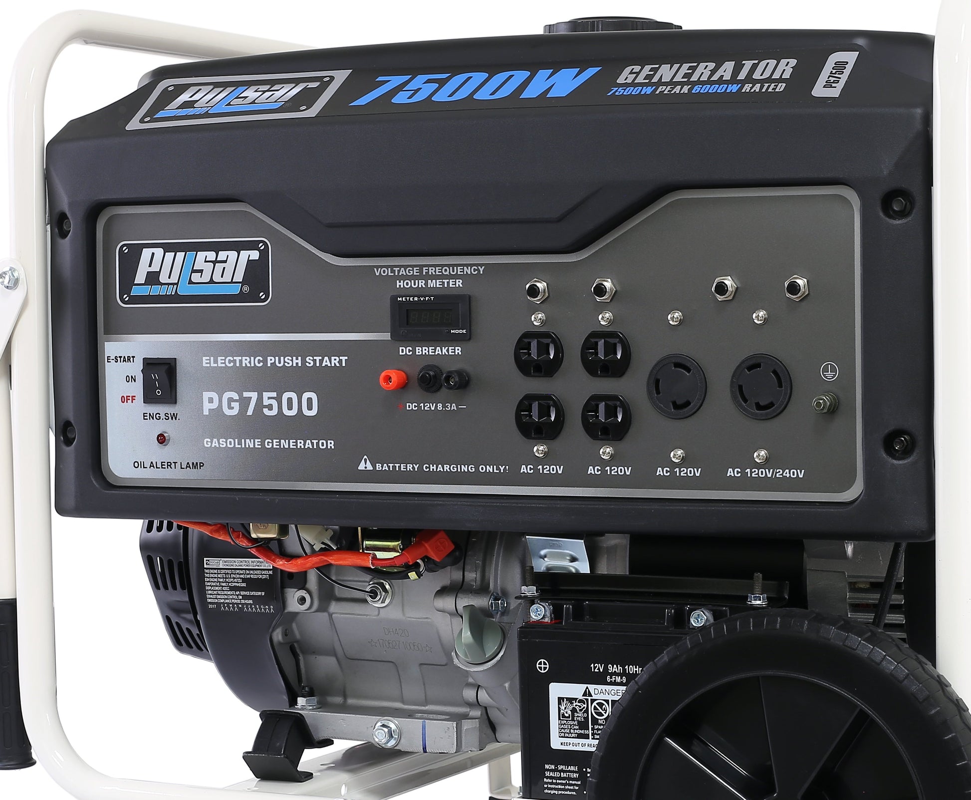 Pulsar 7500W Gas Powered Generator-3